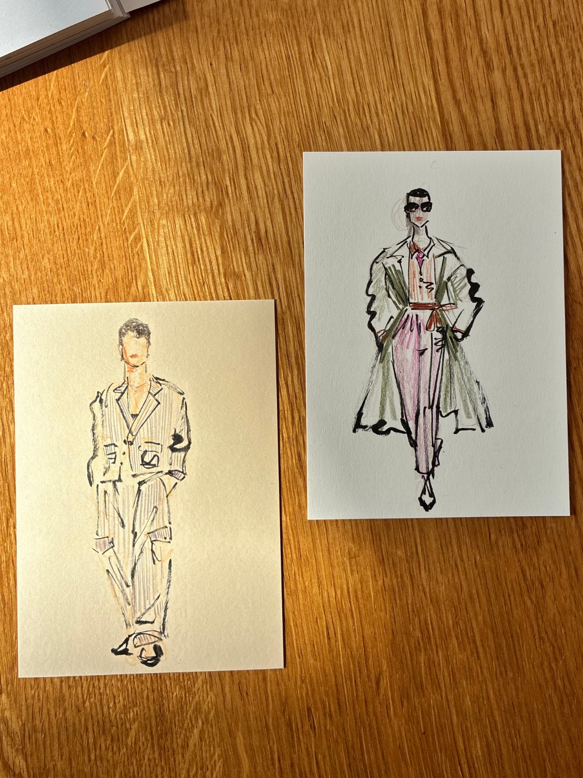 Fashion sketch from the collection