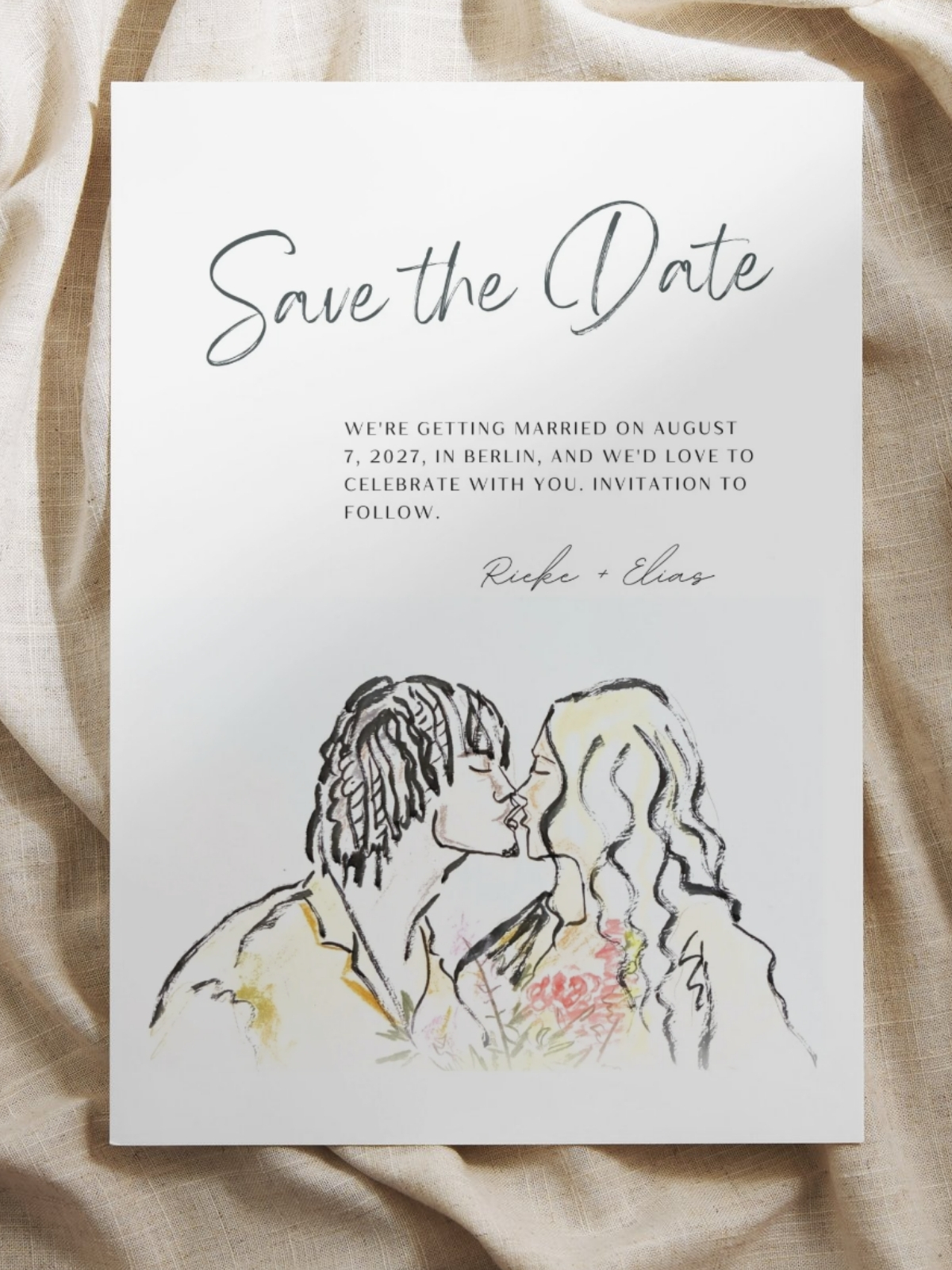 Wedding illustration work